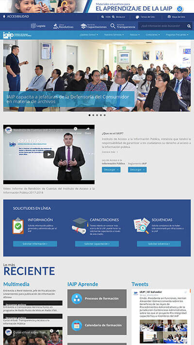 Sitio web institucional
